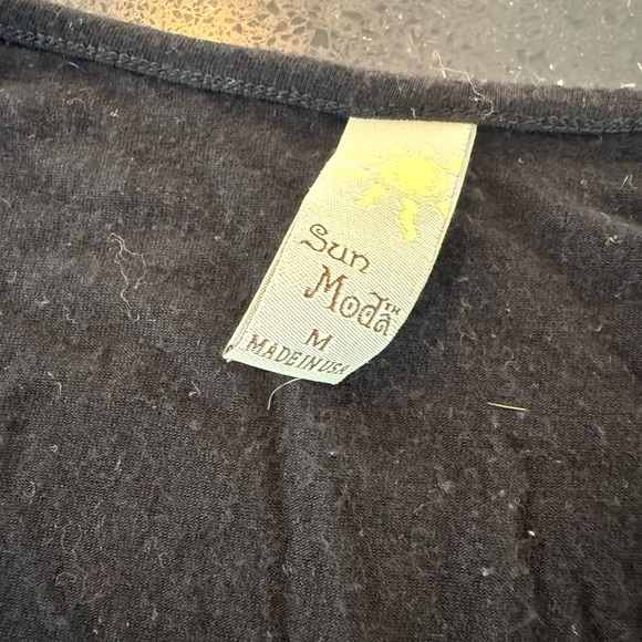 Black Ruffled Sun Moda Sleeveless Top - Picture 6 of 6